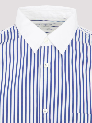 Comme Des Garçons Shirt Striped Panel Shirt