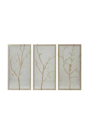 Silver Hawthorn Trio Wall Mirror