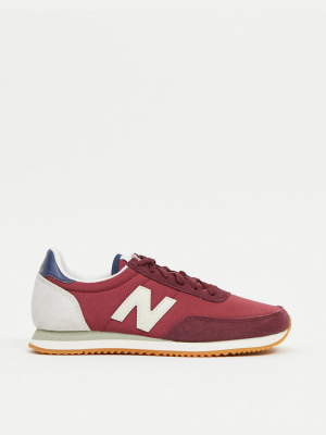 New Balance 720 Sneakers In Burgundy And Gray