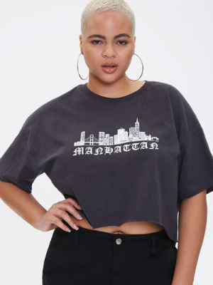 Plus Size Manhattan Skyline Tee