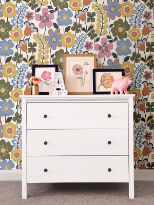 Piper Floral Wallpaper In Multicolor From The Bluebell Collection By Brewster Home Fashions