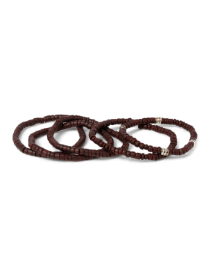 Brown Bead Bracelet Pack*