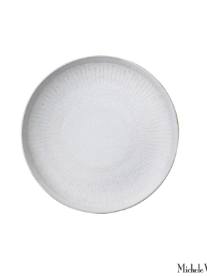 Ceramic Dessert Plate Bossa Nova Shell Glaze