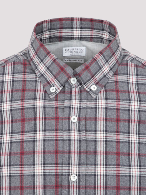 Brunello Cucinelli Checked Shirt