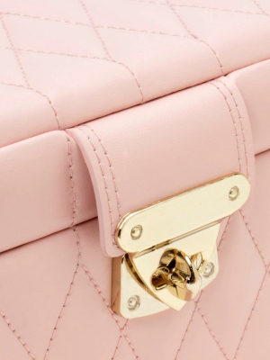 Caroline Medium Jewelry Box, Rose Pink