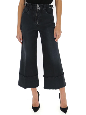 Miu Miu Cropped Flared Jeans