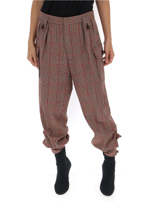 Miu Miu Tapered Check Pants