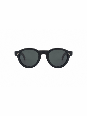 Lesca Gaston Round Frame Sunglasses