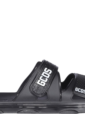 Gcds Logo Strap Slide Sandals