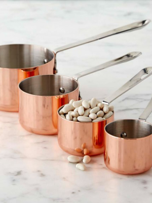 Copper Measuring Cups, Set Of 4