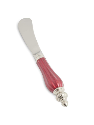 Julia Knight Peony Spreader Knife In Pomegranate - Set Of 4