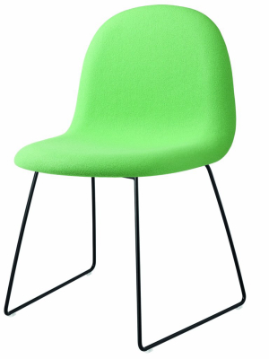 3d Dining Chair: Sledge Base + Full Upholstery