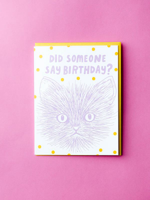 Say Bday Card