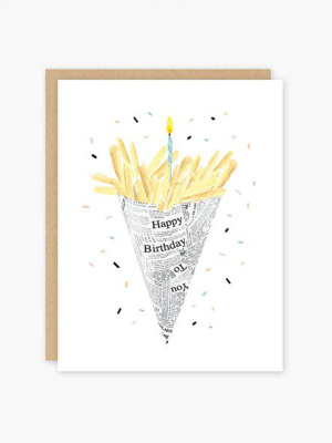 Birthday Fries Card