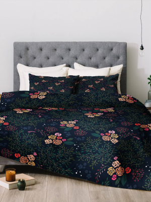 Iveta Abolina Camellia Garden Comforter Set - Deny Designs