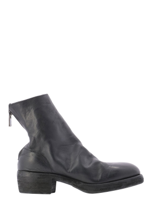 Guidi Back-zip Ankle Boots