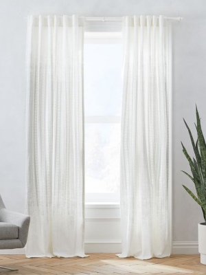 Echo Print Curtains (set Of 2) - Platinum