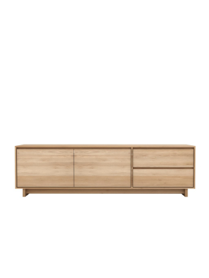 Oak Wave Tv Cupboard