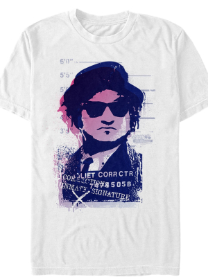 Men's The Blues Brothers Joliet Prison Mugshot T-shirt