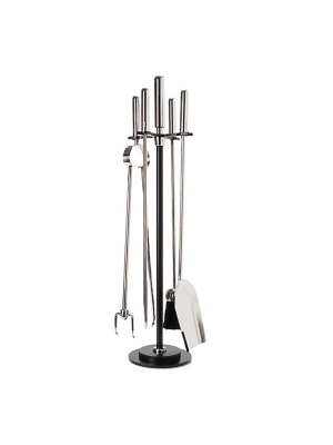Brunel Tall Fire Irons Set With Log Tongs