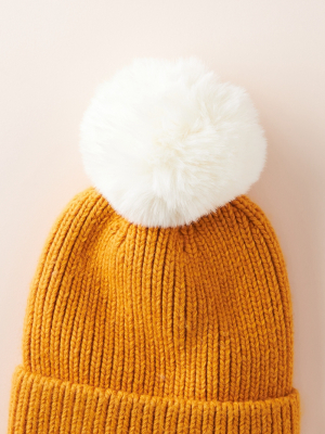 Pick-a-pom Faux Fur Topper