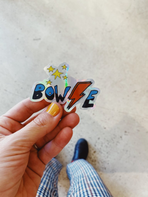 Bowie Holographic Sticker