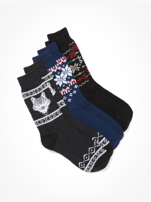 Aeo Fairisle Boot Sock 3-pack