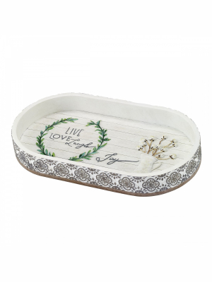 Avanti Modern Farmhouse Tray - Off-white