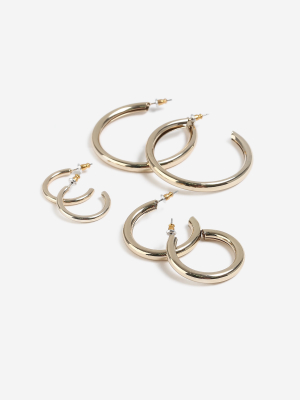 **thick Hoop Earrings Pack