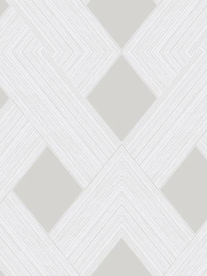 Beveled Edge Wallpaper In Greige From The Geometric Resource Collection By York Wallcoverings