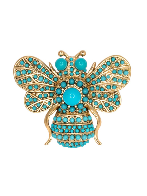 Turquoise Bee Pin