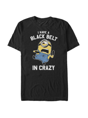 Men's Despicable Me Minion Belt In Crazy T-shirt