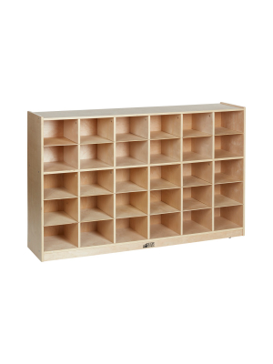 Ecr4kids 30 Cubby School Storage Cabinet - Rolling Cabinet With Tray Slots