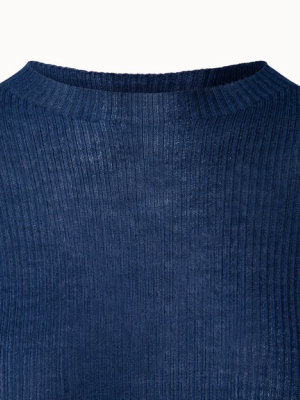 Ribbed Cashmere Silk Sweater