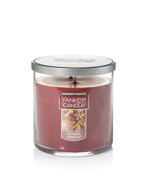 14.5oz Lidded Glass Jar 2-wick Autumn Wreath Candle - Yankee Candle