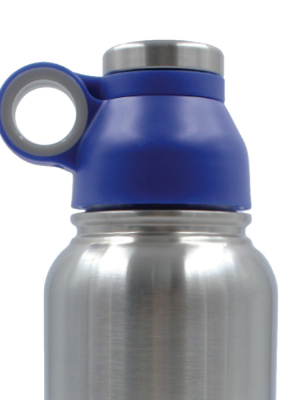 Brentwood Geojug 18oz Stainless Steel Vacuum Insulated Water Bottle, Blue