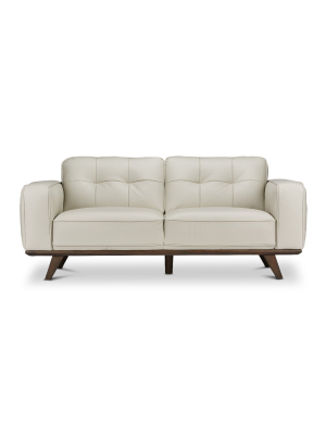 Normandie Leather Loveseat