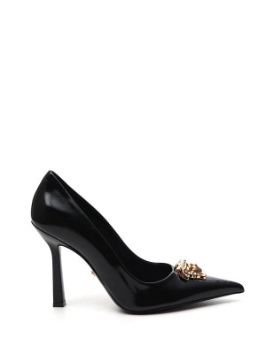 Versace Medusa Embellished Pumps