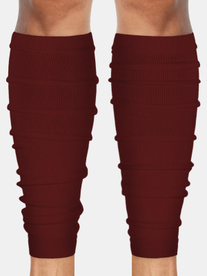 Hue Maroon Football Leg Sleeves