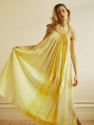 Sunshine Dress Marigold Stitch Shibori