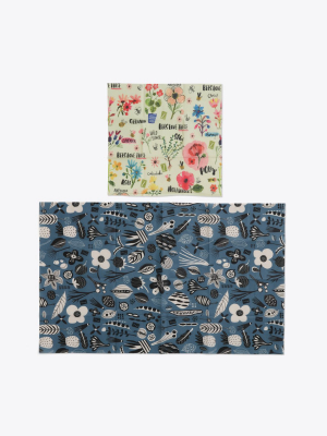 2 Pack Reusable Food Wraps - Petals & Pods, Bees Love These