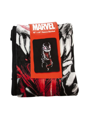 Surreal Entertainment Marvel Venom Lightweight Fleece Throw Blanket | 40 X 60 Inches