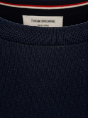 Thom Browne Tonal 4-bar Crewneck Sweatshirt