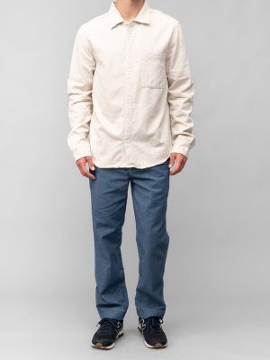 Herringbone Overshirt Natural