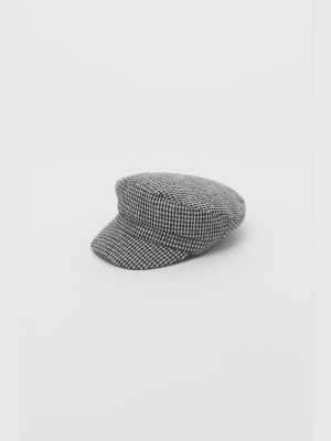 Houndstooth Skipper Cap