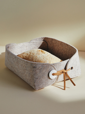 Heartfelt By Anthropologie Bread Basket & Warming Tile Set