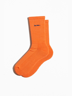Iets Frans… Embroidered Logo Crew Socks
