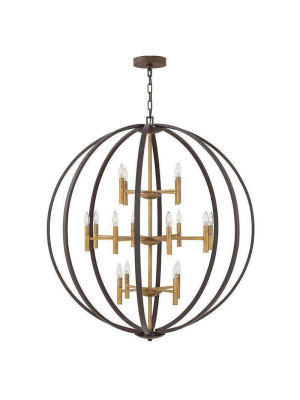 Euclid Chandelier Spanish Bronze