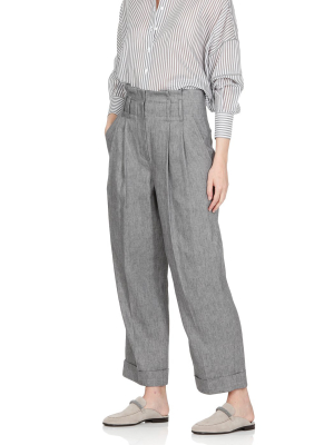 Brunello Cucinelli Wide-leg Tailored Trousers