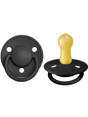 Bibs De Lux Pacifier 2 Pack: Black